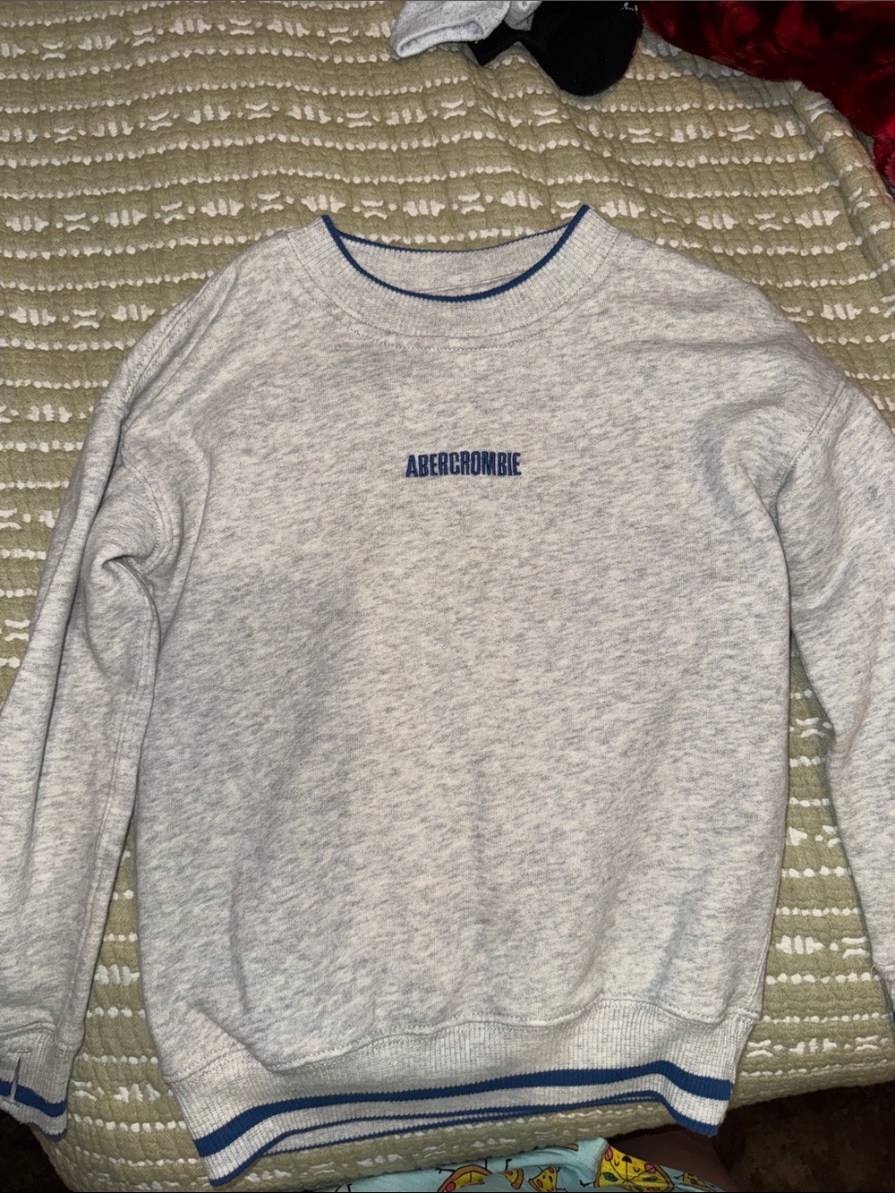Abercrombie & Fitch kids Light Gray Logo Sweatshirt